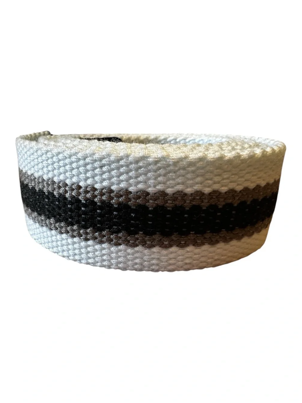 A|X Woven Web Belt with Silver Buckle - White, Tan, Black